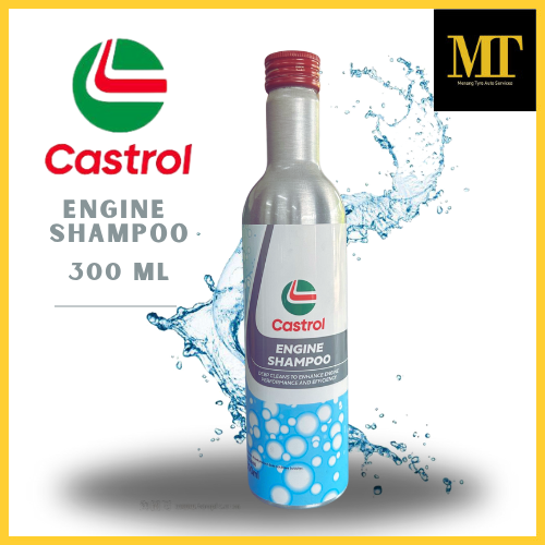 Castrol Engine Shampoo 300ml Flush Engine Degreaser Decarbonize Carbon Cleaner Detox Carbon Cleaning