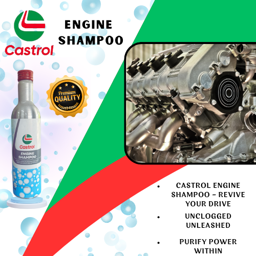 Castrol Engine Shampoo 300ml Flush Engine Degreaser Decarbonize Carbon Cleaner Detox Carbon Cleaning