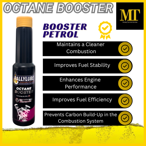 Rallylube Octane Booster 100ml Fuel Additive Ron 95 Become 97 Engine Performance