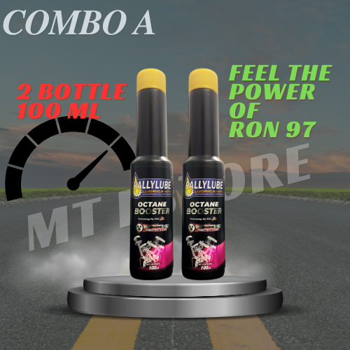 Rallylube Octane Booster 100ml Fuel Additive Ron 95 Become 97 Engine Performance