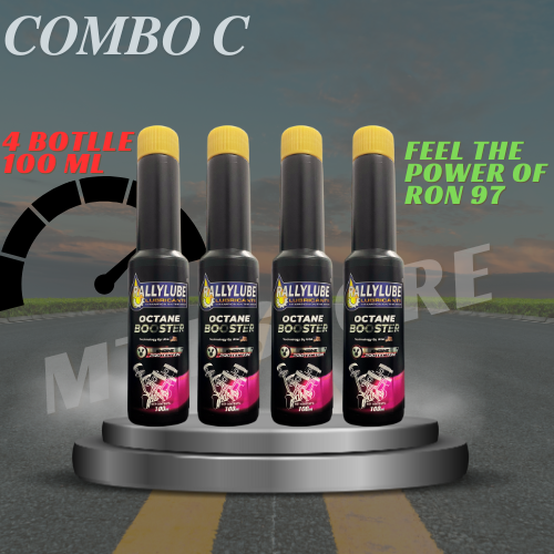 Rallylube Octane Booster 100ml Fuel Additive Ron 95 Become 97 Engine Performance